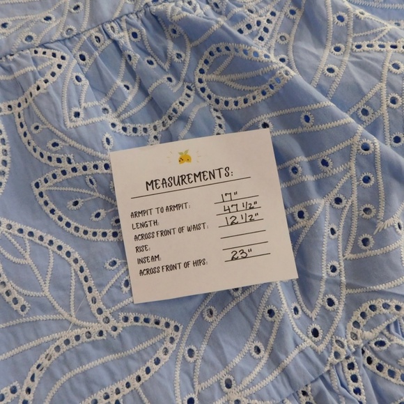 ZARA Embroidered Eyelet Lace Dress Light Blue White Tiered Midi Summer X-Small - Picture 16 of 16